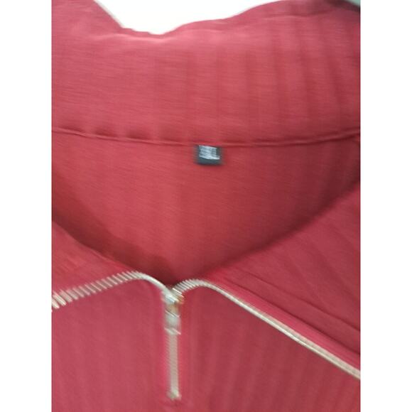 Urru Men's Scarlett 1/4 Zip Mock Neck Short Sleeve Shirt Size XL - Picture 4 of 5